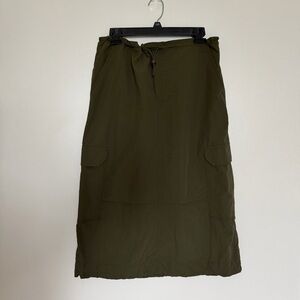 Old Navy Dark Green Midi Skirt